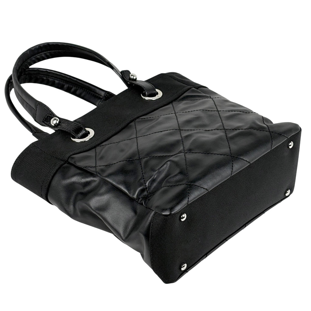 シャネル パリビアリッツ トート PM ココマーク ハンドバッグ ハンドバッグ コーティングキャンバス ブラック A34208 レディース 【中古】brbag