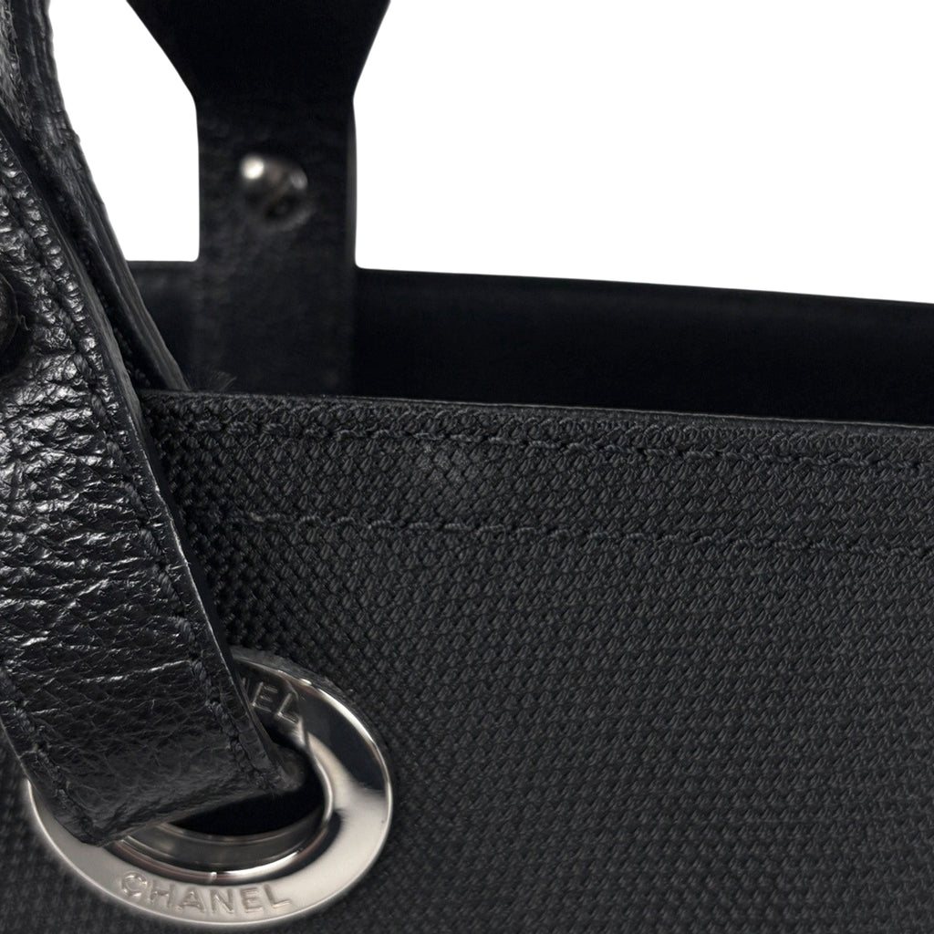 シャネル パリビアリッツ トート PM ココマーク ハンドバッグ ハンドバッグ コーティングキャンバス ブラック A34208 レディース 【中古】brbag