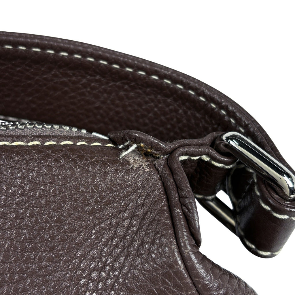 シャネル ロゴ ショルダーバッグ ワンショルダー フリンジ タッセル ショルダーバッグ レザー ブラウン レディース 【中古】brbag