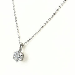 ミキモト ダイヤモンド デザインネックレス プラチナ ペンダント ネックレス Pt950 ダイヤモンド レディース ブランドジュエリー 【中古】brjwl