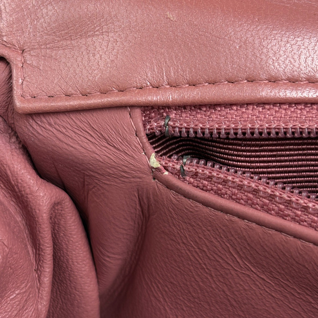 シャネル ココマーク チェーン ショルダーバッグ エナメル マトラッセ シングルフラップ ショルダーバッグ パテントレザー オレンジ レディース 【中古】brbag