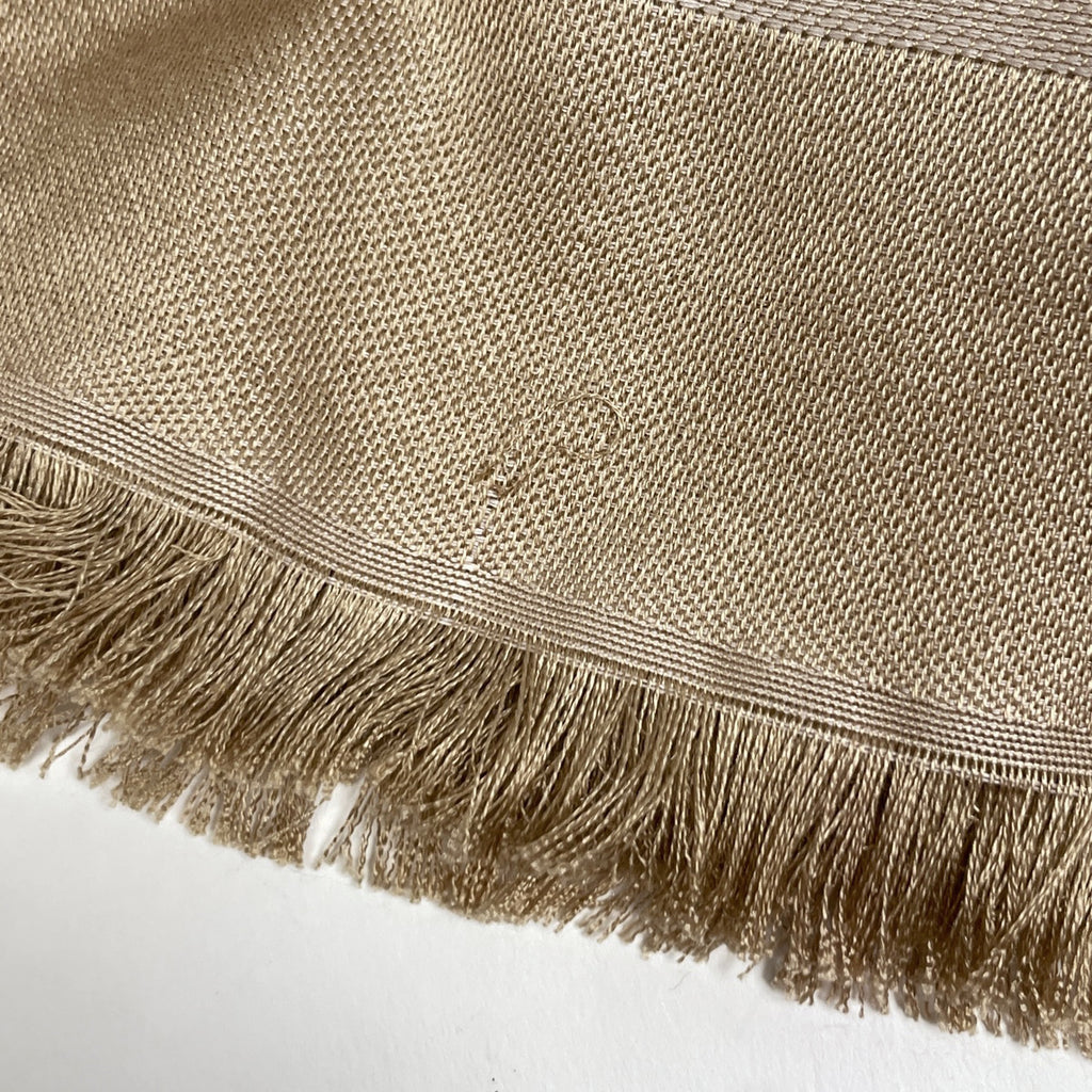 ルイ・ヴィトン ショール モノグラム ネオ デニム ストール フリンジ ジャカード ショール シルク ウール ベージュローズ レディース 【中古】brbag