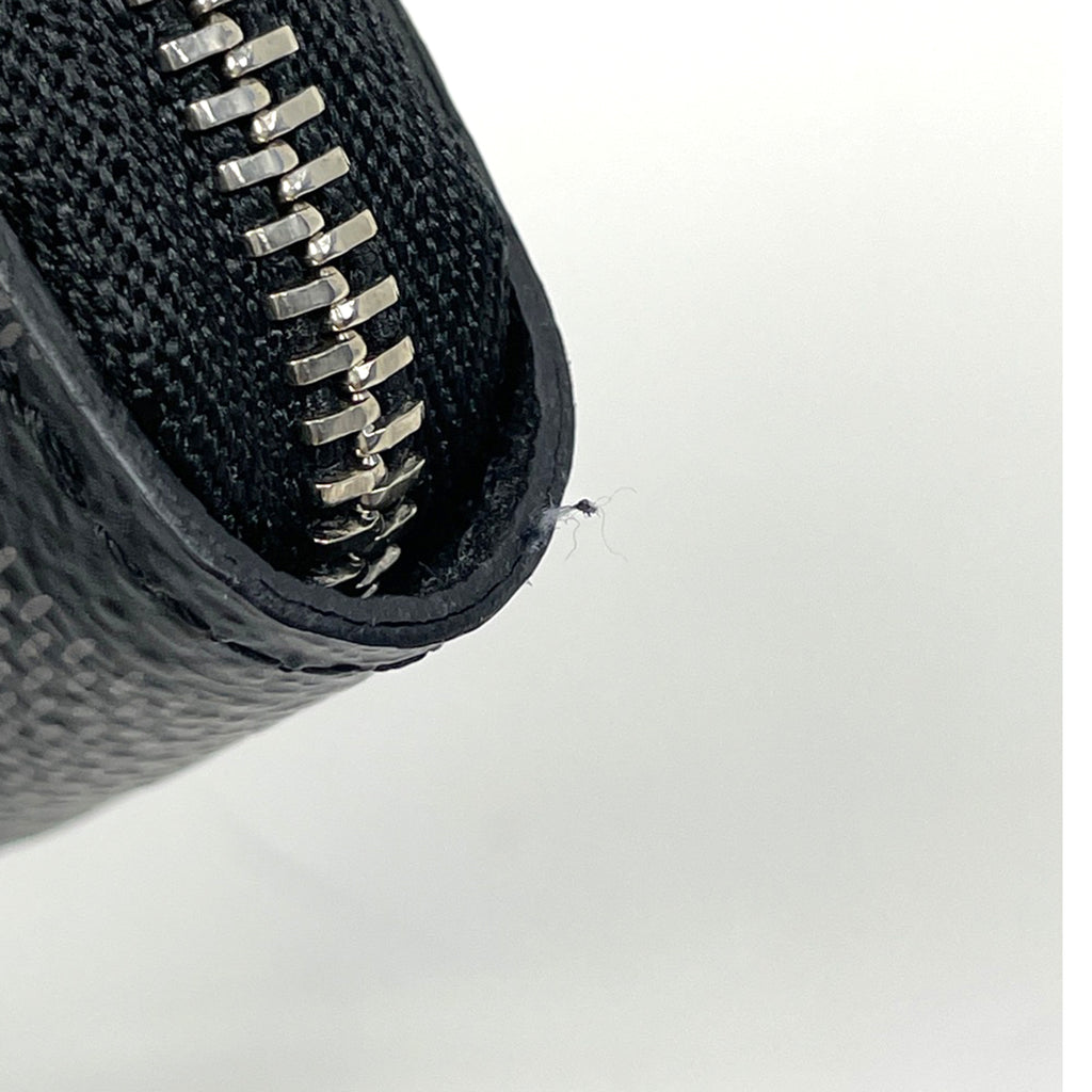 ルイ・ヴィトン ジッピー コインパース カードケース 名刺入れ ラウンドジップ ラウンドファスナー コインケース ダミエグラフィット ブラック N63076 メンズ 【中古】brbag