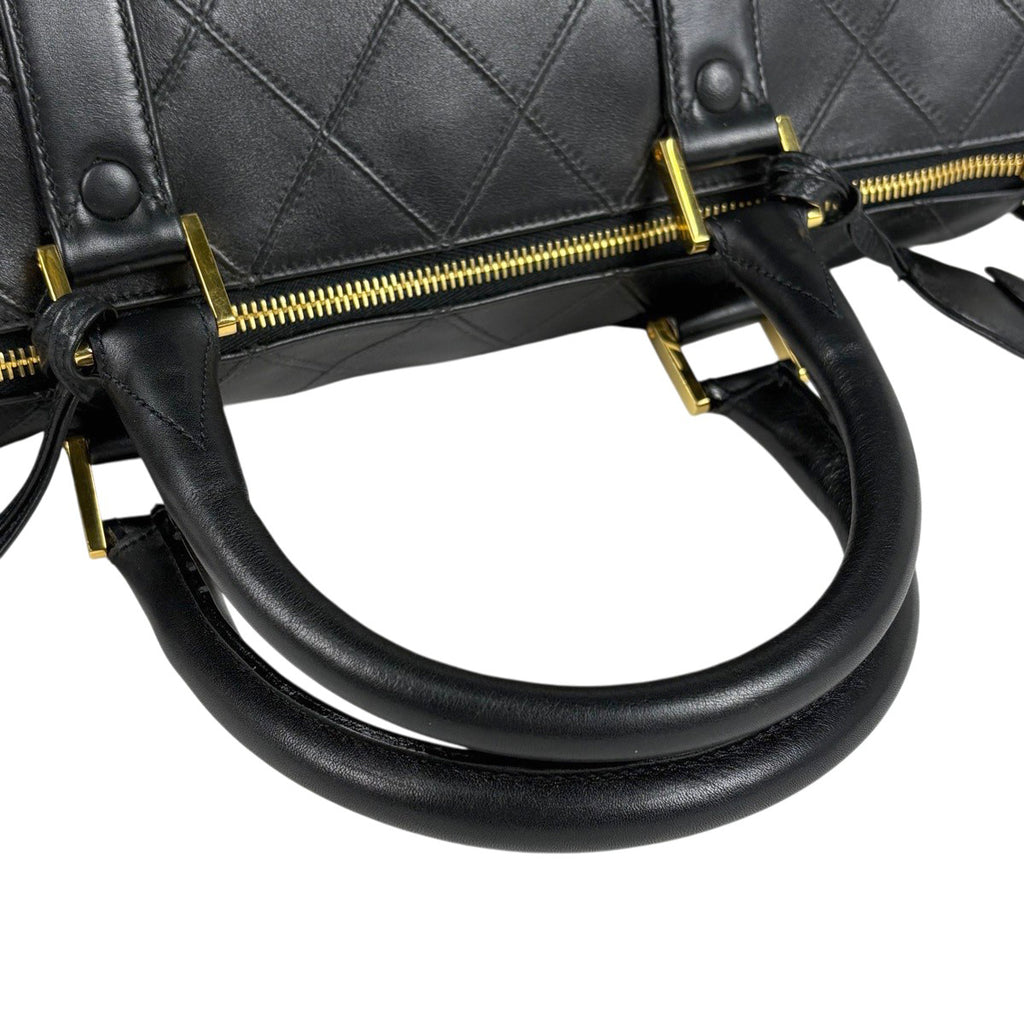 シャネル ビコローレ ボストンバッグ 2WAY ショルダーバッグ ココマーク ボストンバッグ レザー ブラック レディース 【中古】brbag