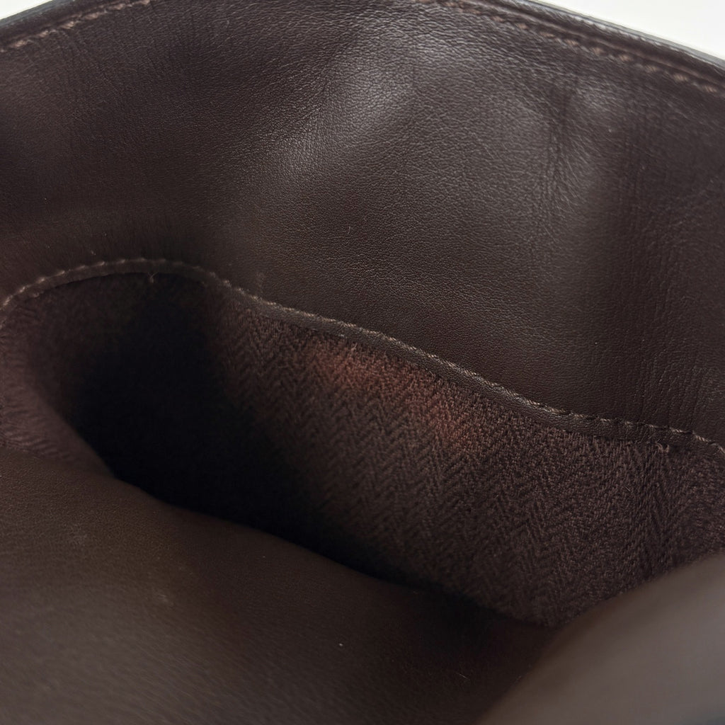 エルメス キャラバン ホリゾンタル MM 2WAY ショルダーバッグ ショルダーバッグ ヴォーデルマ ダークブラウン レディース 【中古】brbag