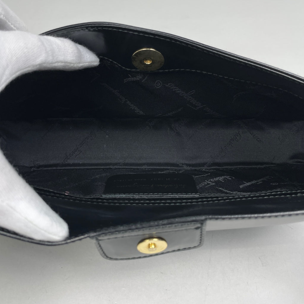 サルヴァトーレフェラガモ ガンチーニ ショルダーバッグ ワンショルダー ハンドバッグ ショルダーバッグ レザー ブラック レディース 【中古】brbag