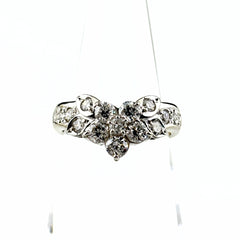 メレダイヤ デザインリング プラチナ 指輪 リング 11.5号 Pt900 ダイヤモンド レディース ノンブランドジュエリー 【中古】nbjwl