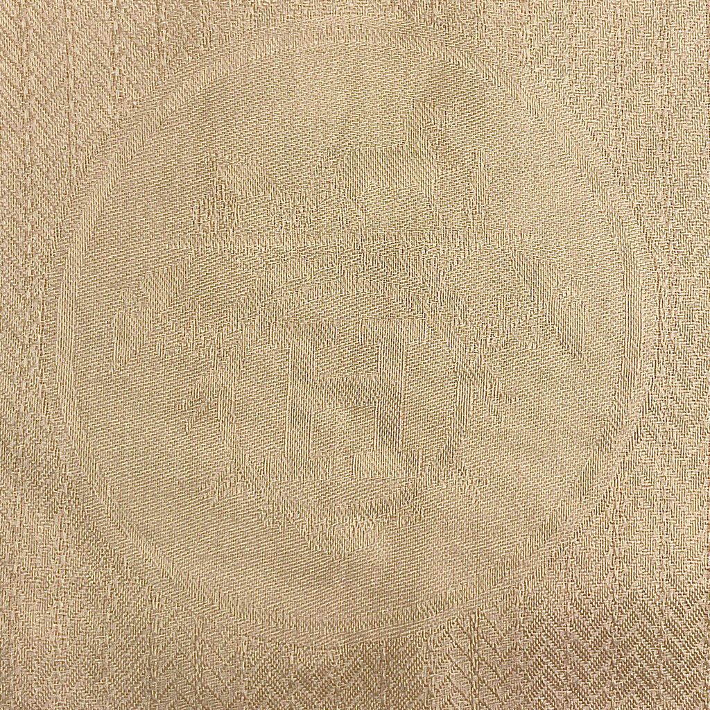 エルメス エクスリブリス ショール フリンジ ロゴ ロング マフラー ショール カシミヤ 絹 ベージュ レディース 【中古】brbag