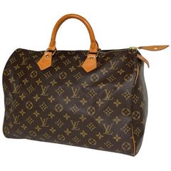 ルイ・ヴィトン スピーディ 35 ボストンバッグ 通勤 ハンドバッグ モノグラム ブラウン M41524 レディース 【中古】brbag