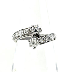 メレダイヤ デザインリング プラチナ 指輪 リング 13号 Pt900 ダイヤモンド レディース ノンブランドジュエリー 【中古】nbjwl