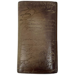 ベルルッティ エベネ 二つ折り長財布 カリグラフィ 長財布 レザー ブラウン メンズ 【中古】brbag