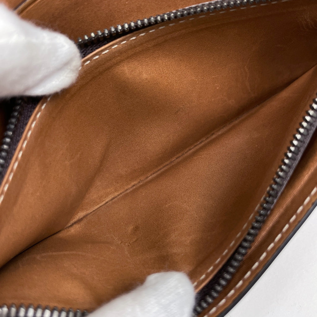 ベルルッティ エベネ 二つ折り長財布 カリグラフィ 長財布 レザー ブラウン メンズ 【中古】brbag