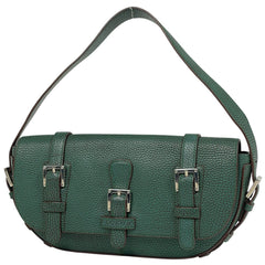 ロエベ ロゴ ショルダーバッグ ワンショルダー ハンドバッグ ショルダーバッグ レザー グリーン レディース 【中古】brbag