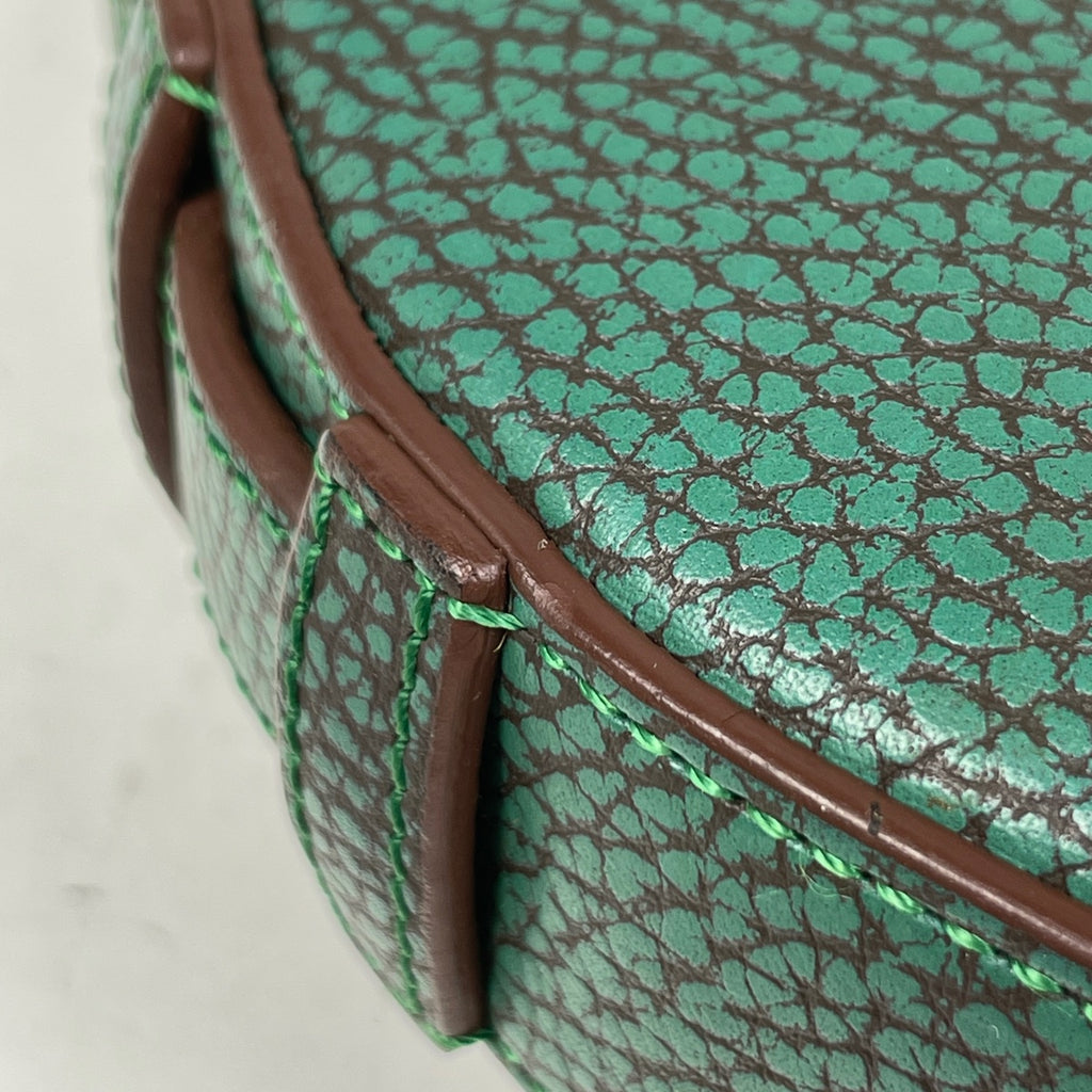 ロエベ ロゴ ショルダーバッグ ワンショルダー ハンドバッグ ショルダーバッグ レザー グリーン レディース 【中古】brbag