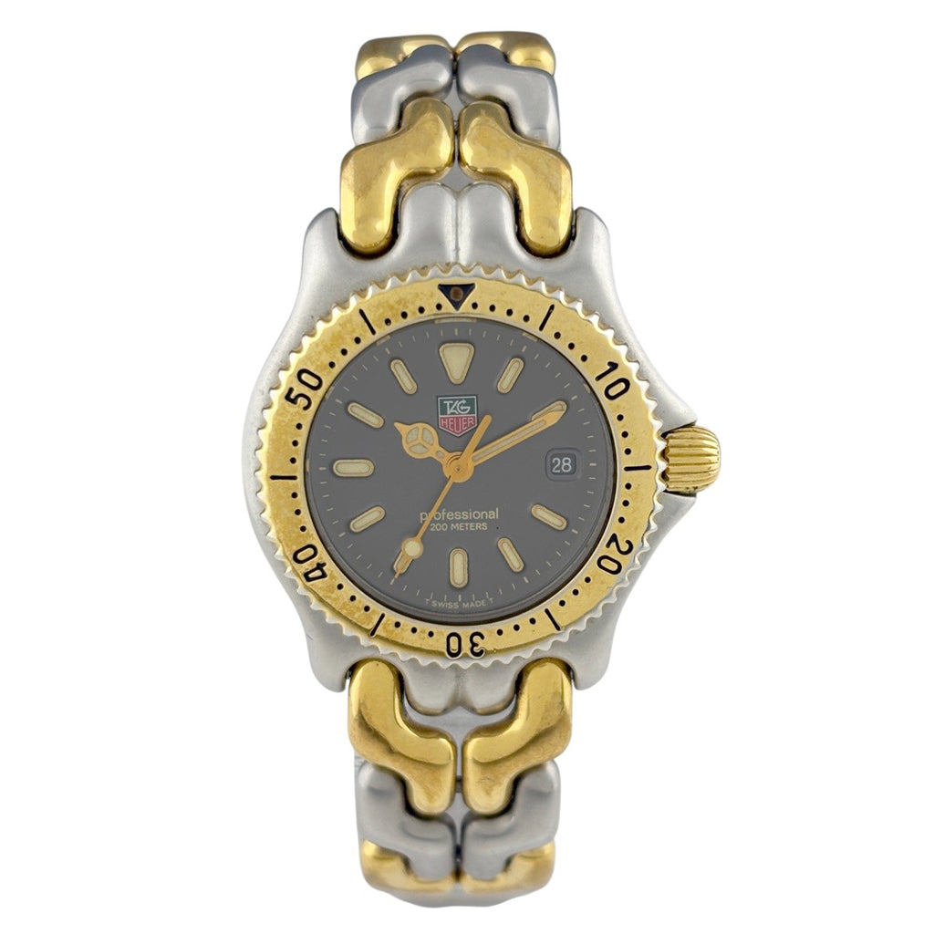 タグホイヤー プロフェッショナル セルシリーズ S95.215 腕時計 SS GP クォーツ グレー レディース 【中古】wtcbb