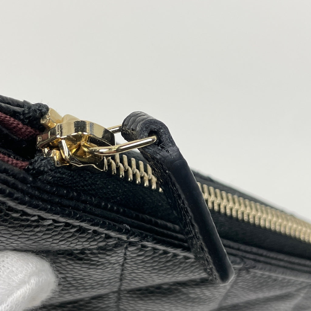 シャネル ココマーク コインケース カードケース 小銭入れ コインケース キャビアスキン ブラック AP2570 レディース 【中古】brbag