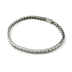 メレダイヤ デザインブレスレット プラチナ 腕輪 ブレスレット Pt850 ダイヤモンド レディース ノンブランドジュエリー 【中古】nbjwl