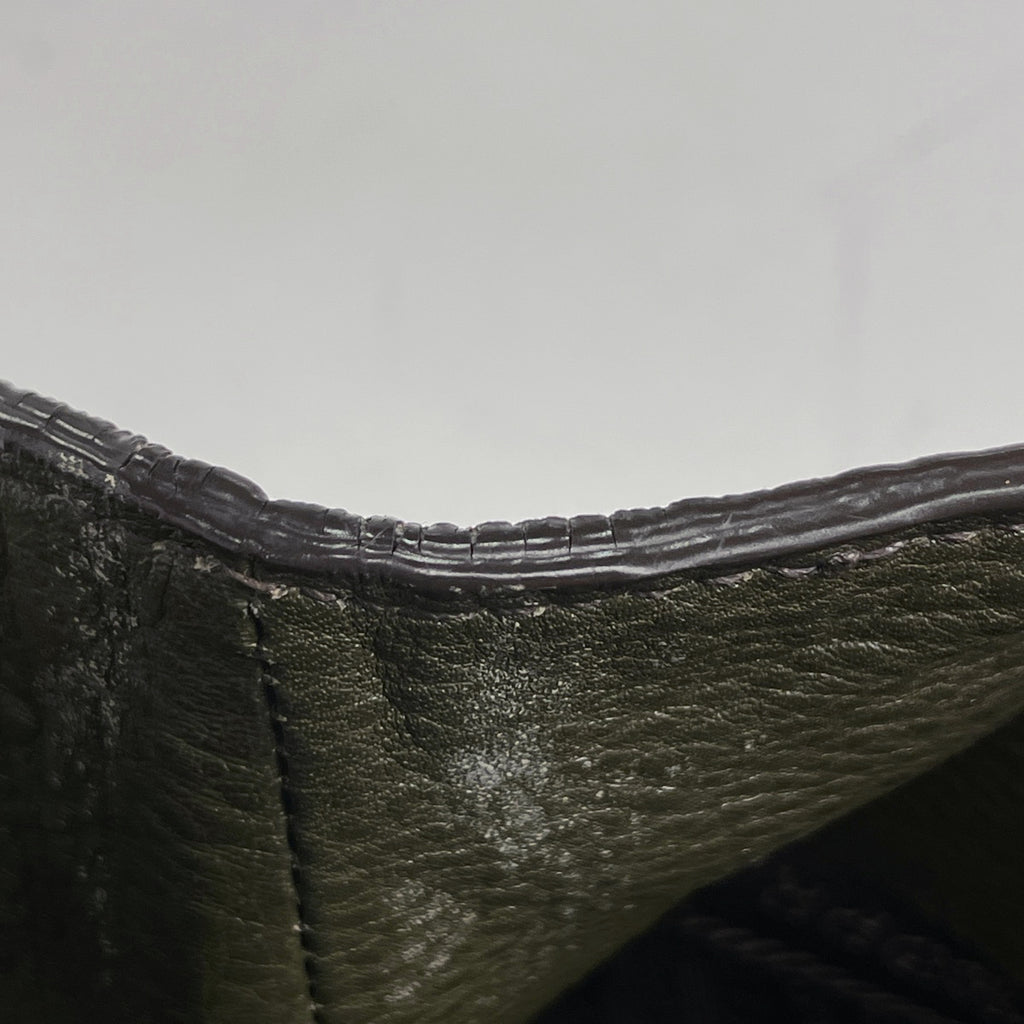 プラダ ロゴ ハンドバッグ カーキ ハンドバッグ レザー グリーン BN2534 レディース 【中古】brbag