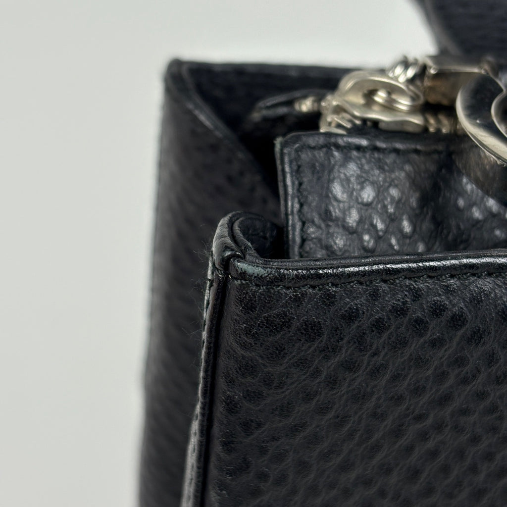 サルヴァトーレフェラガモ ガンチーニ ハンドバッグ 2way レザー ブラック レディース 中古 brbag