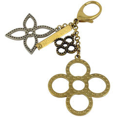 ルイ・ヴィトン ビジューサック タパージュ モノグラム キーホルダー M66350 M65090 GP メタル ゴールド シルバー レディース 中古 brbag