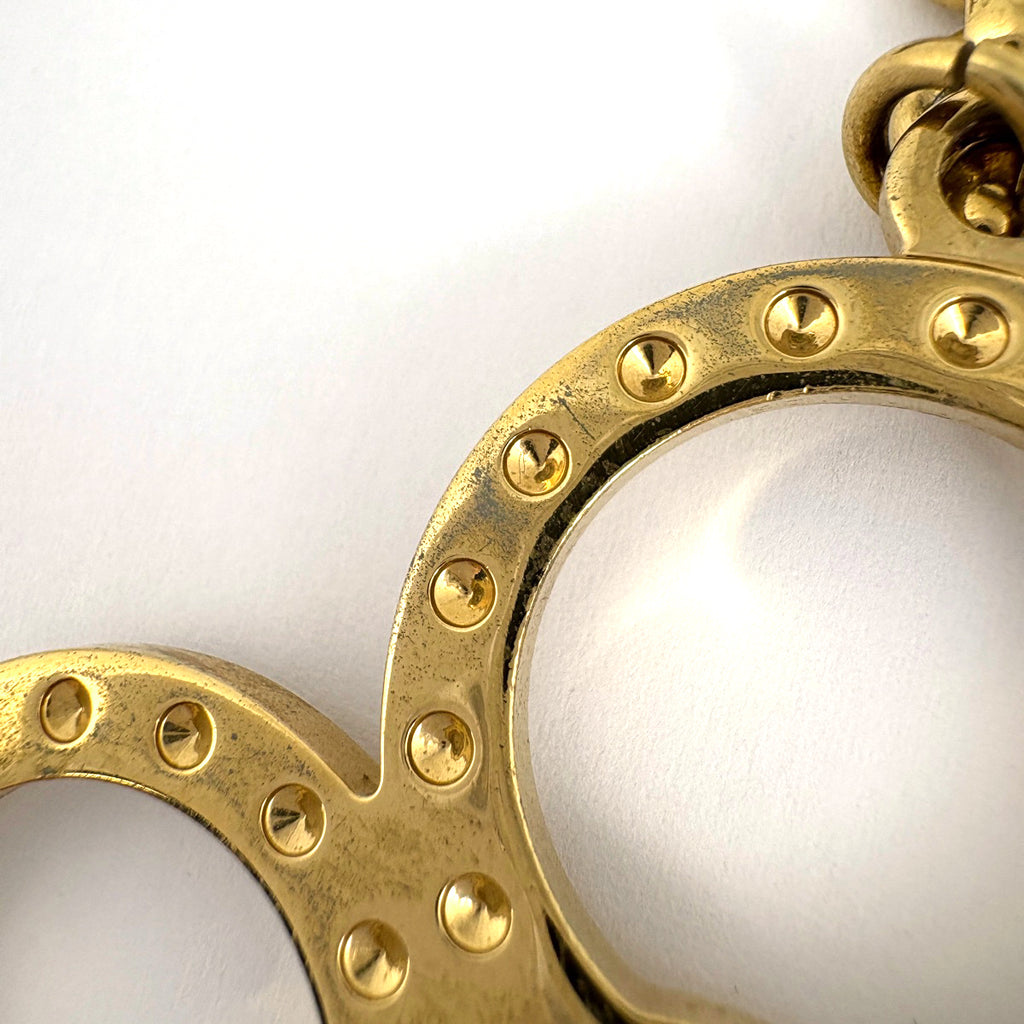 ルイ・ヴィトン ビジューサック タパージュ モノグラム キーホルダー M66350 M65090 GP メタル ゴールド シルバー レディース 中古 brbag