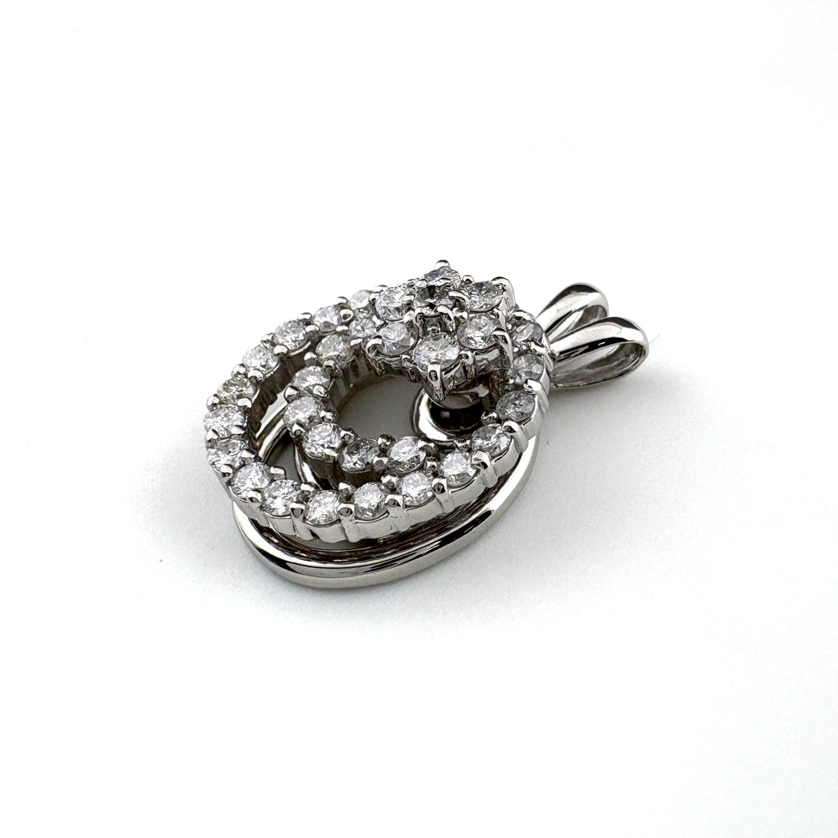 【匿名配送】プラチナ ペンダントトップ チャーム Pt900 メレダイヤ4石 メレダイヤ ペンダントトップ プラチナ ペンダントトップ Pt900