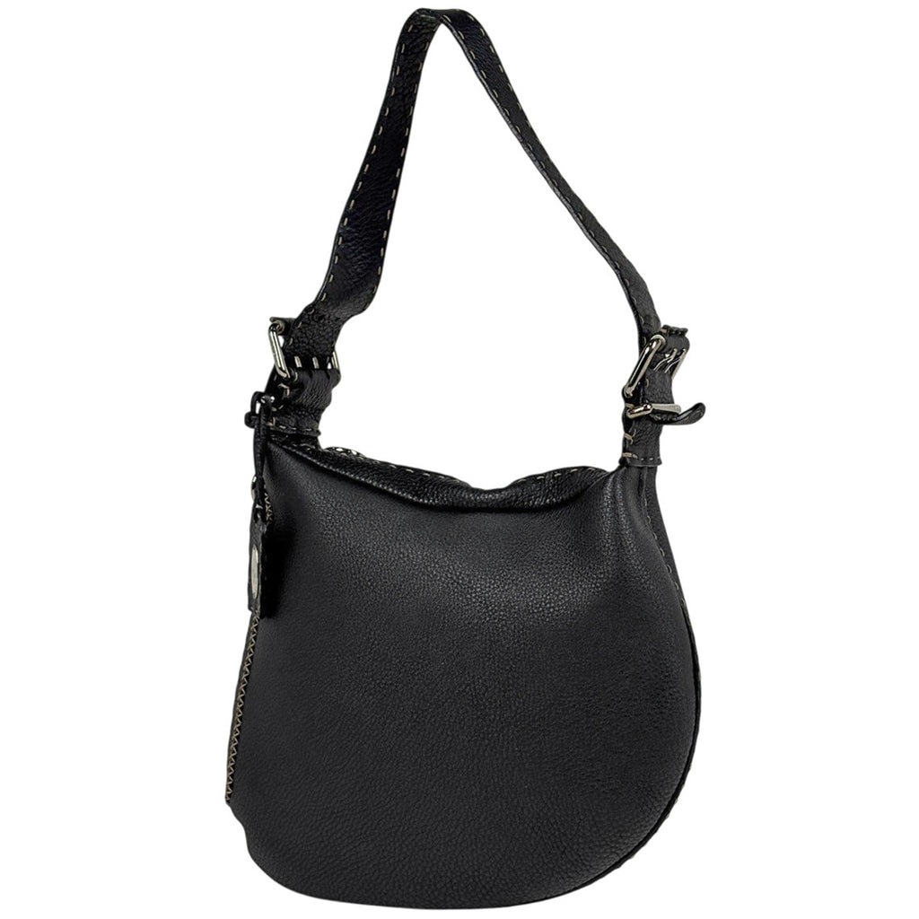 フェンディ セレリア ショルダーバッグ ワンショルダー レザー ブラック 8BR262 レディース 中古 brbag