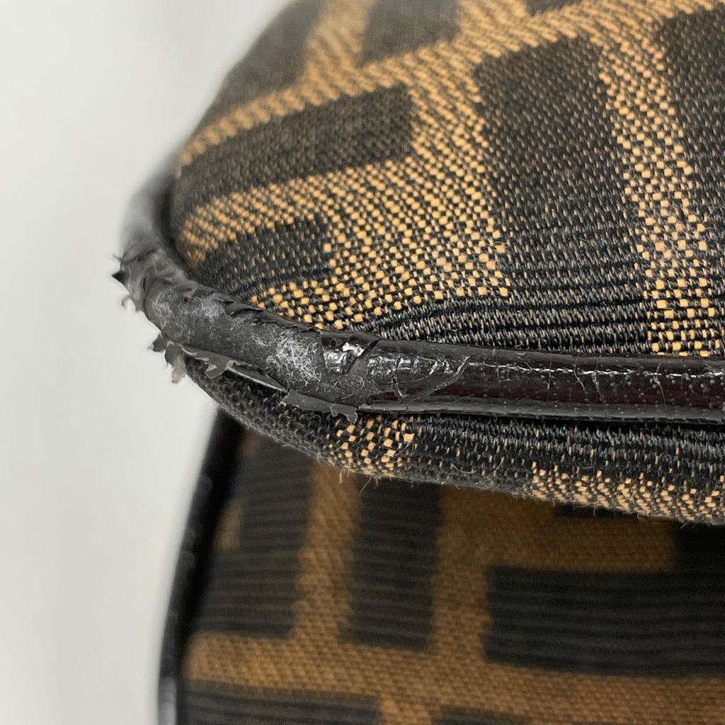 フェンディ ズッカ柄 ショルダーバッグ 肩掛け 総柄 ハンドバッグ ワンショルダー ショルダーバッグ キャンバス ブラウン 26796 レディース 【中古】brbag