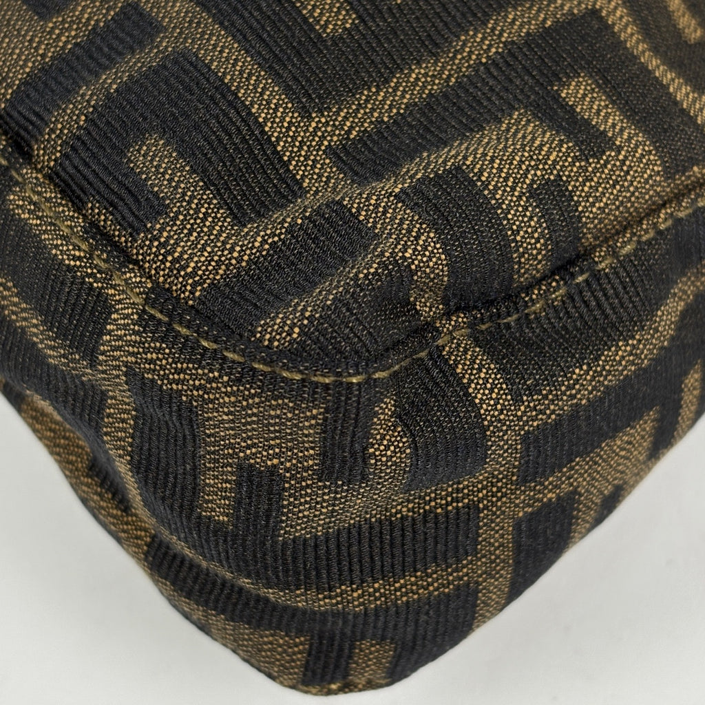 フェンディ ズッカ柄 ショルダーバッグ ハンドバッグ ショルダーバッグ キャンバス ブラウン レディース ブランドバッグ・小物 【中古】brbag