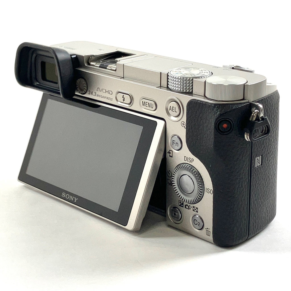 ソニー SONY α6000 パワーズームレンズキット ILCE-6000L S シルバー デジタル ミラーレス 一眼カメラ 【中古】cambb