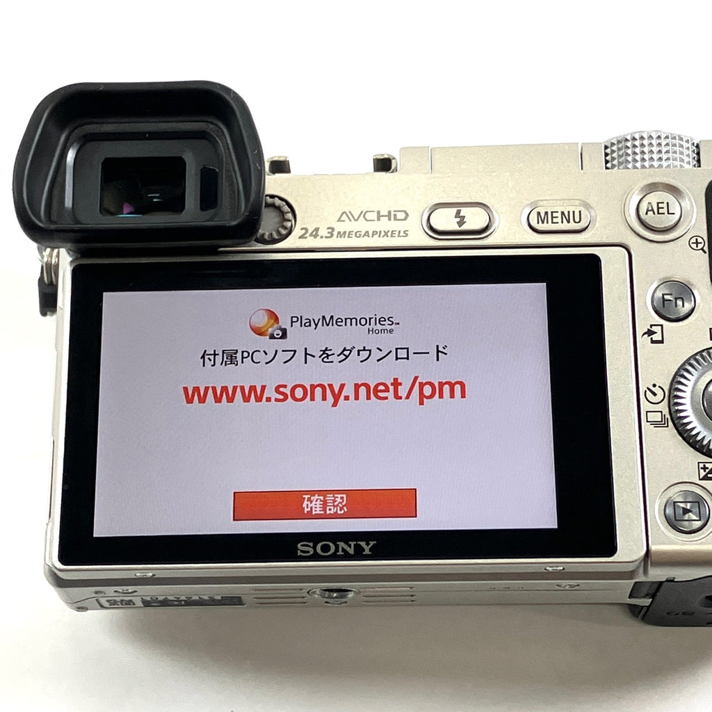 ソニー SONY α6000 パワーズームレンズキット ILCE-6000L S シルバー デジタル ミラーレス 一眼カメラ 【中古】cambb
