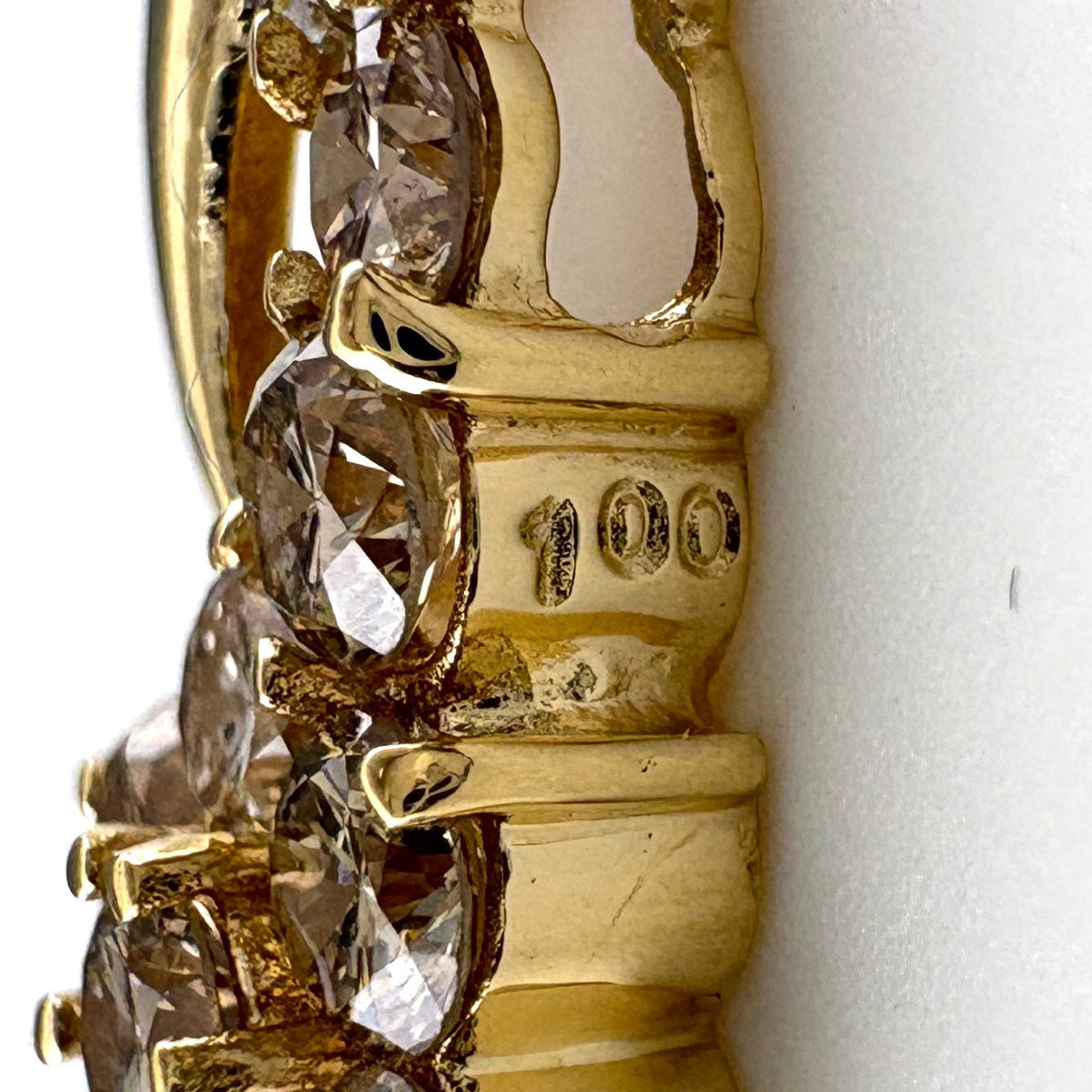 フラワーモチーフ デザインネックレス YG イエローゴールド ペンダント