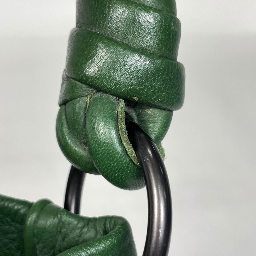 ボッテガヴェネタ イントレチャート ショルダーバッグ ワンショルダー ナッパ ショルダーバッグ レザー グリーン レディース 【中古】brbag