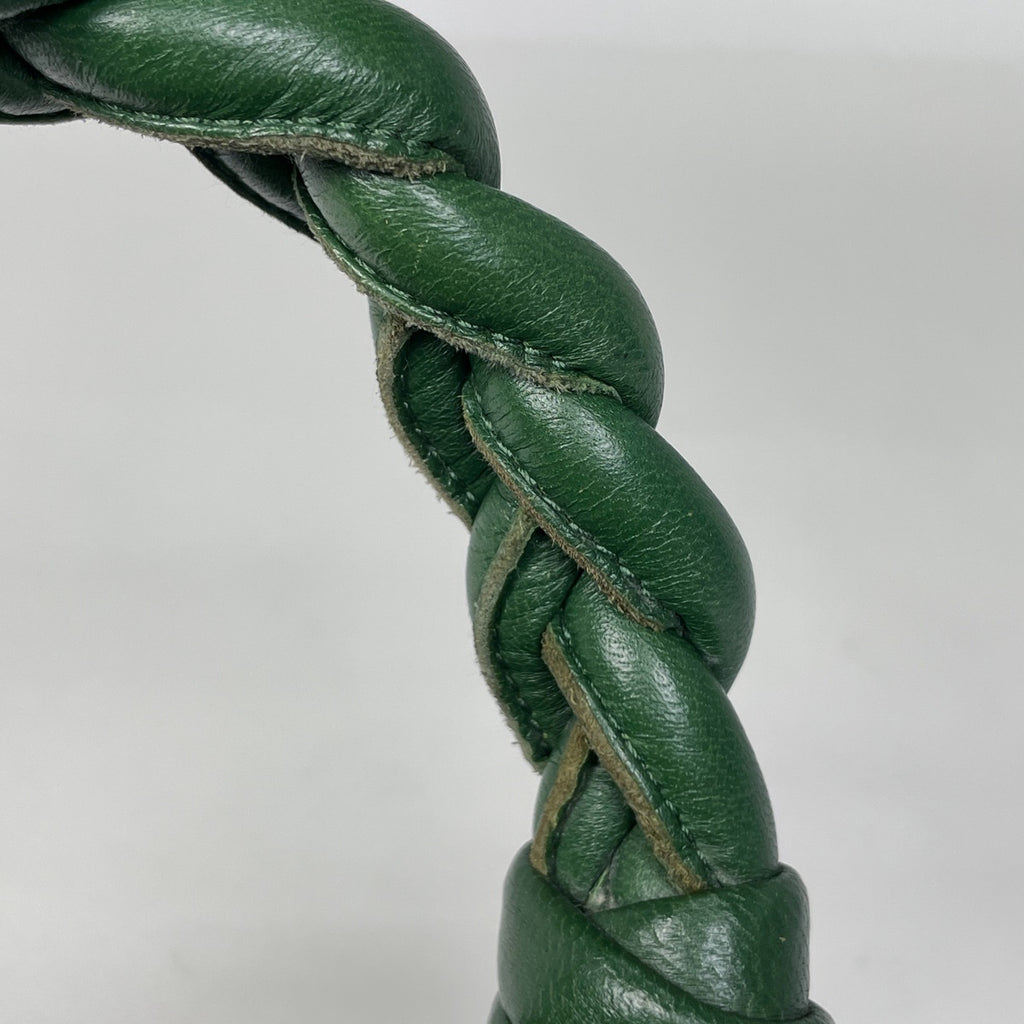 ボッテガヴェネタ イントレチャート ショルダーバッグ ワンショルダー ナッパ ショルダーバッグ レザー グリーン レディース 【中古】brbag