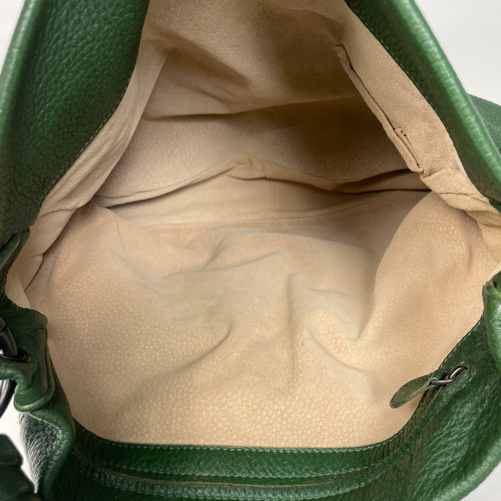 ボッテガヴェネタ イントレチャート ショルダーバッグ ワンショルダー ナッパ ショルダーバッグ レザー グリーン レディース 【中古】brbag