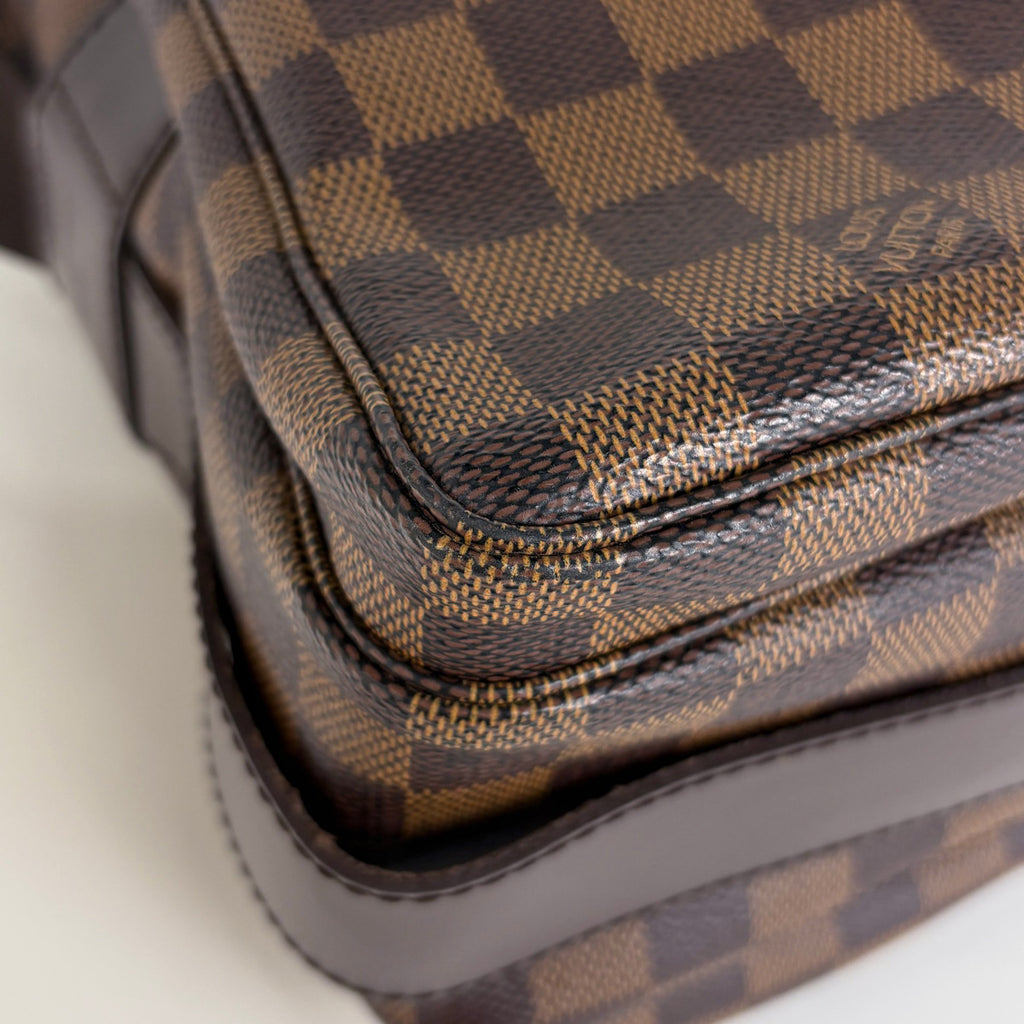 ルイ・ヴィトン ナヴィグリオ 斜め掛け ショルダーバッグ ダミエ ブラウン N45255 レディース 【中古】brbag