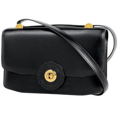 エルメス ショルダーバッグ ヴィンテージ ボックスカーフ ブラック G刻印 レディース 【中古】brbag