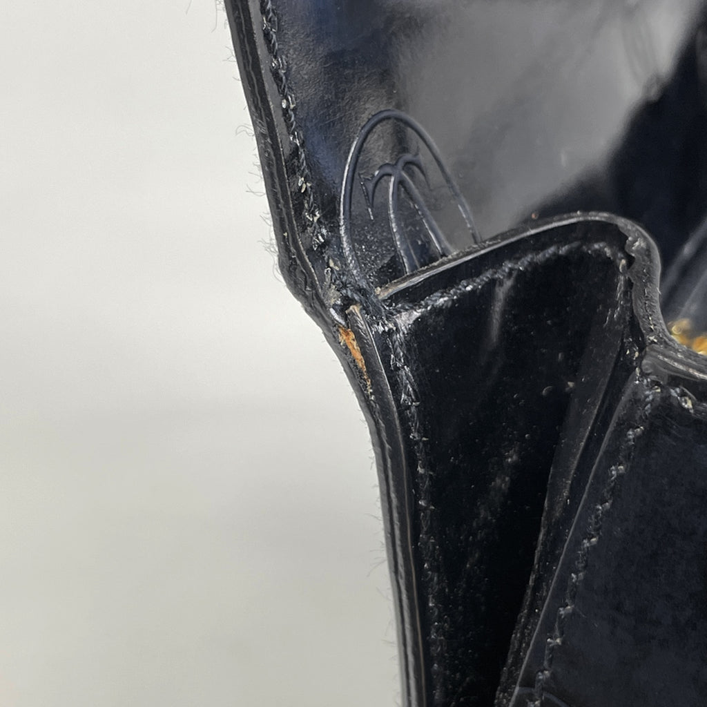 カルティエ ハッピーバースデー ハンドバッグ ターンロック 手提げ ハンドバッグ レザー ネイビー レディース 【中古】brbag