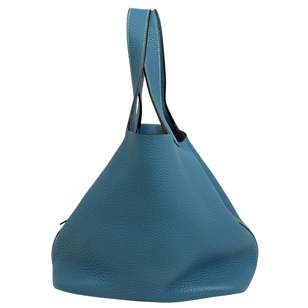 エルメス ピコタン MM ミニバッグ ハンドバッグ トリヨンクレマンス ブルージーン Ｌ レディース 【中古】brbag