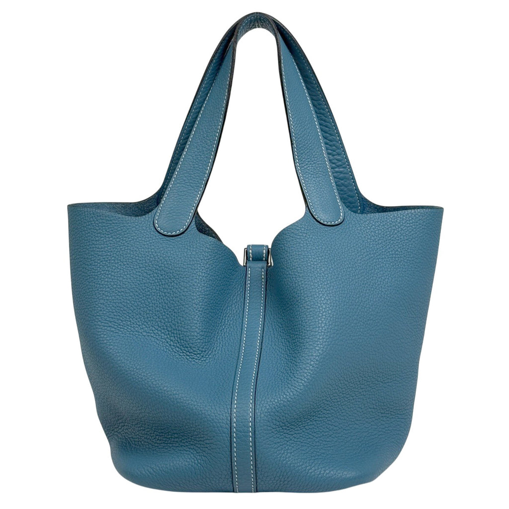 エルメス ピコタン MM ミニバッグ ハンドバッグ トリヨンクレマンス ブルージーン Ｌ レディース 【中古】brbag