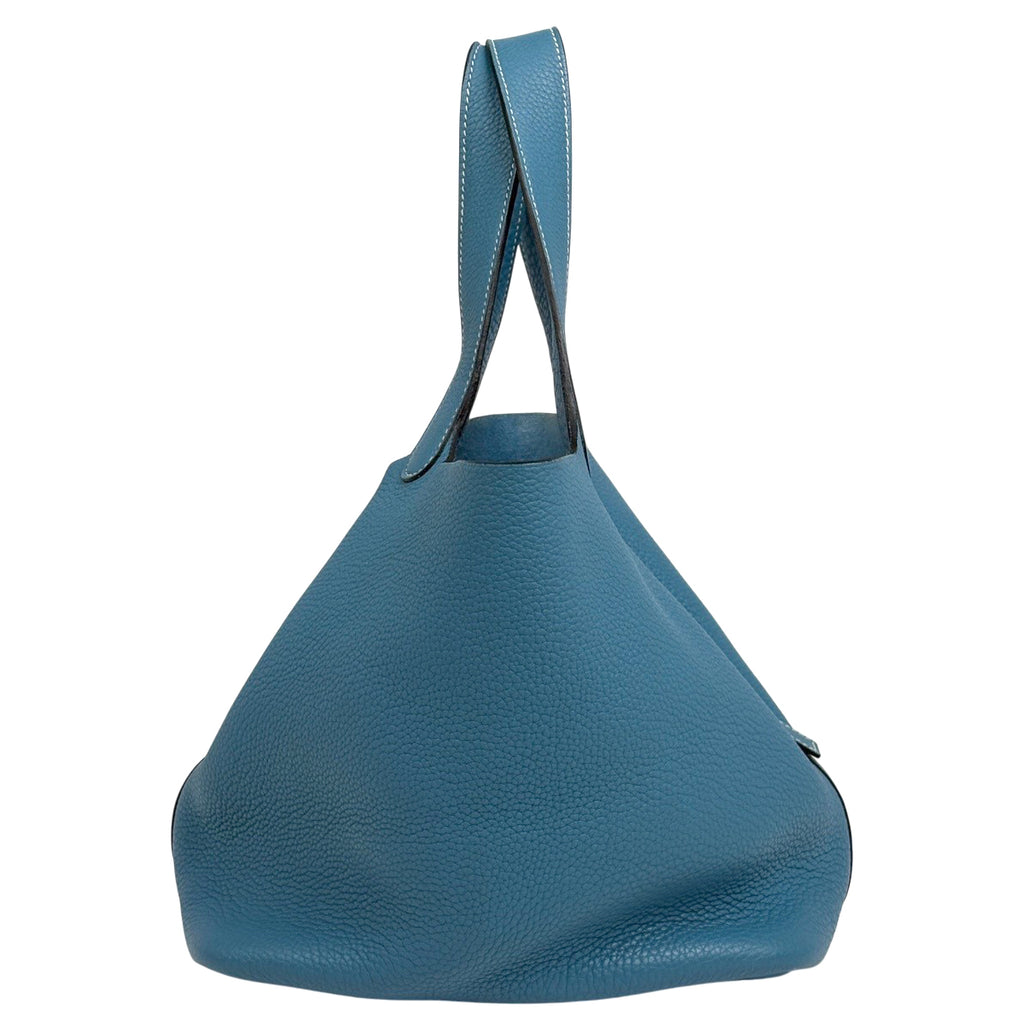 エルメス ピコタン MM ミニバッグ ハンドバッグ トリヨンクレマンス ブルージーン Ｌ レディース 【中古】brbag