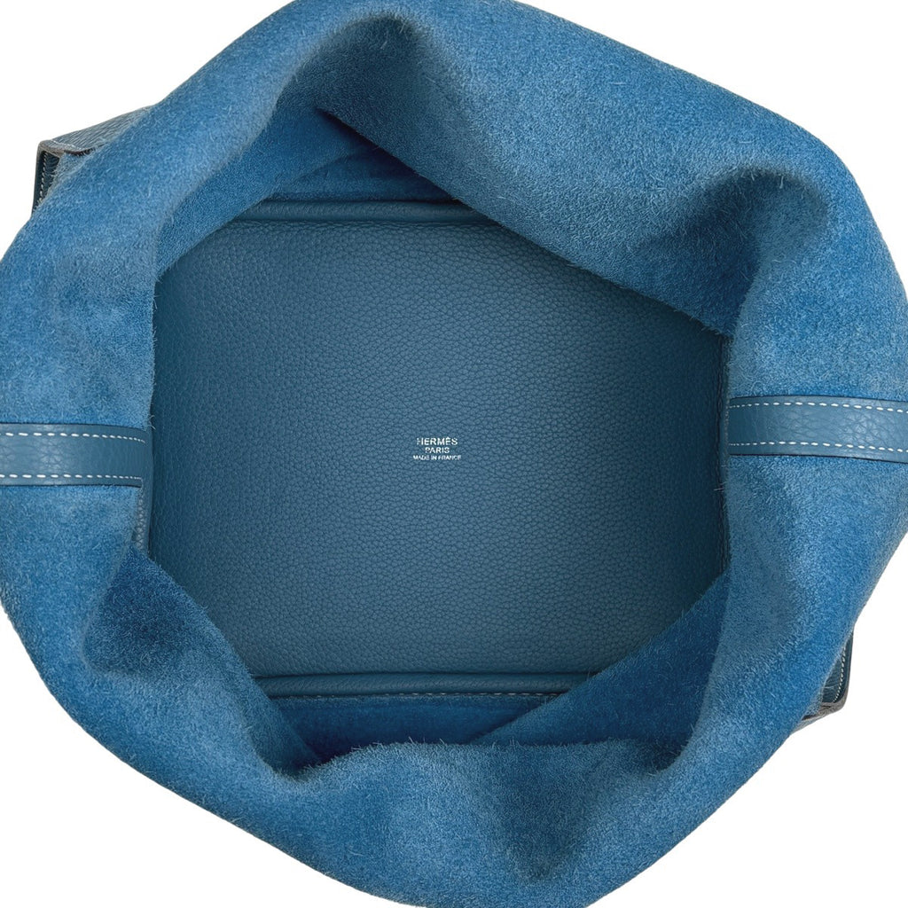 エルメス ピコタン MM ミニバッグ ハンドバッグ トリヨンクレマンス ブルージーン Ｌ レディース 【中古】brbag