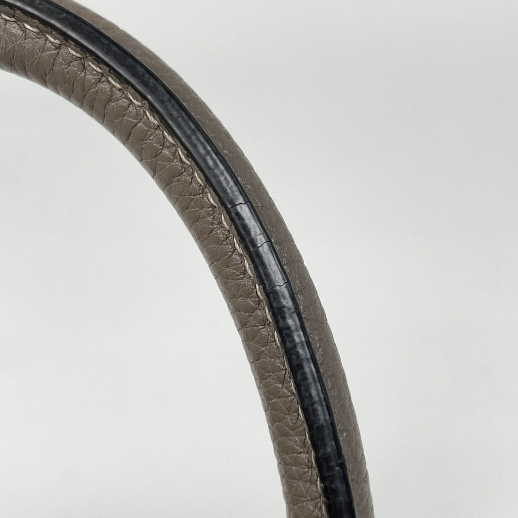 セリーヌ ラゲージ マイクロショッパー トートバッグ ハンドバッグ レザー グレージュ レディース 【中古】brbag