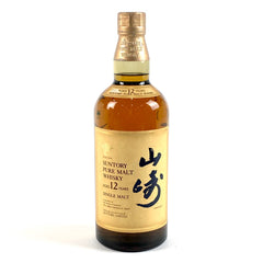 【東京都内限定お届け】 サントリー SUNTORY 山崎 12年 ピュアモルト シングルモルト 金花 750ml 国産ウイスキー 酒 【古酒】liqbb