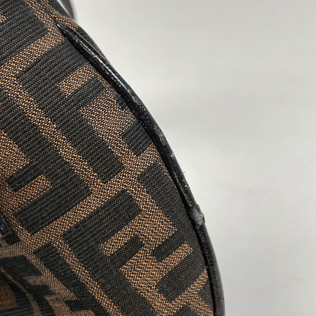 フェンディ ズッカ柄 ショルダーバッグ ハンドバッグ キャンバス ブラウン 26724 レディース 【中古】brbag