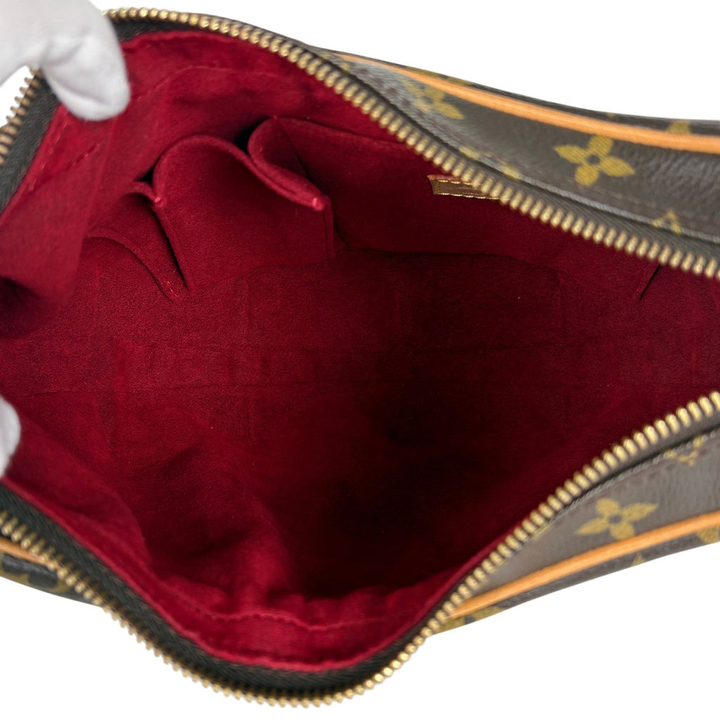 ルイ・ヴィトン クロワッサン MM ワンショルダー 肩掛け ショルダーバッグ モノグラム ブラウン M51512 レディース 【中古】brbag