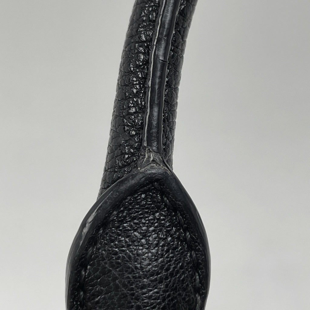 ミュウ ミュウ ロゴ ハンドバッグ スタッズ ラインストーン ハンドバッグ レザー ブラック レディース 【中古】brbag