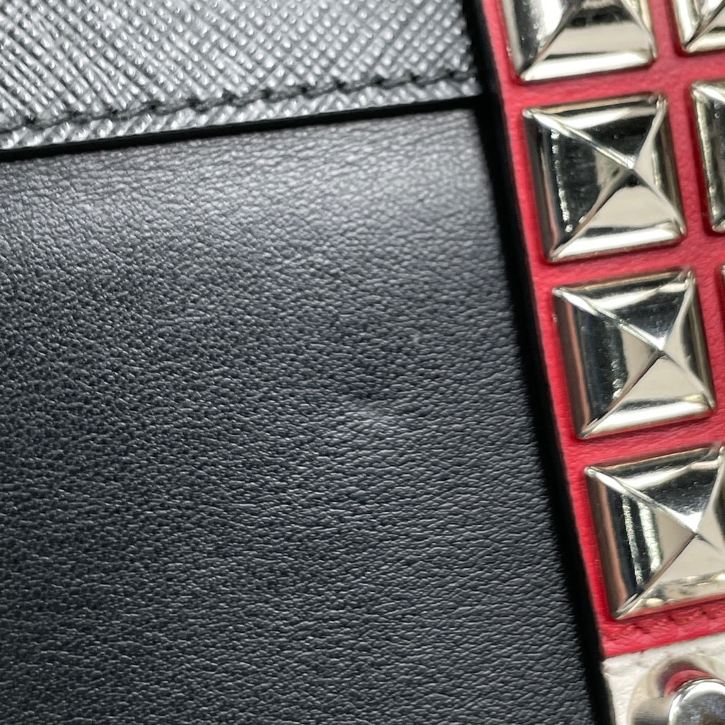 プラダ エレクトラ ショルダーバッグ ロゴ スタッズ ショルダーバッグ レザー ネロ(ブラック) 1BD120 レディース 【中古】brbag