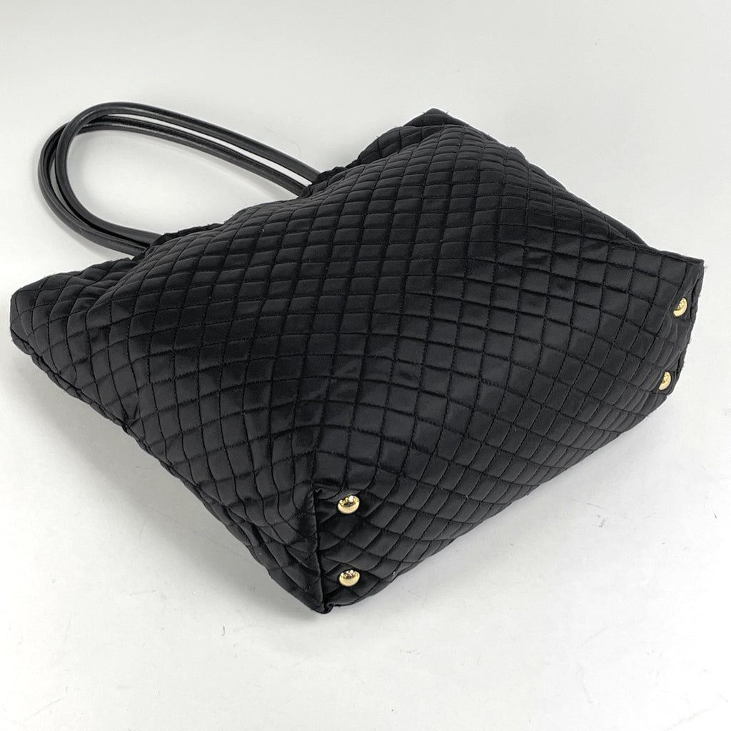 プラダ ロゴ トートバッグ キルティング ショルダーバッグ トートバッグ ナイロン ネロ(ブラック) レディース 【中古】brbag