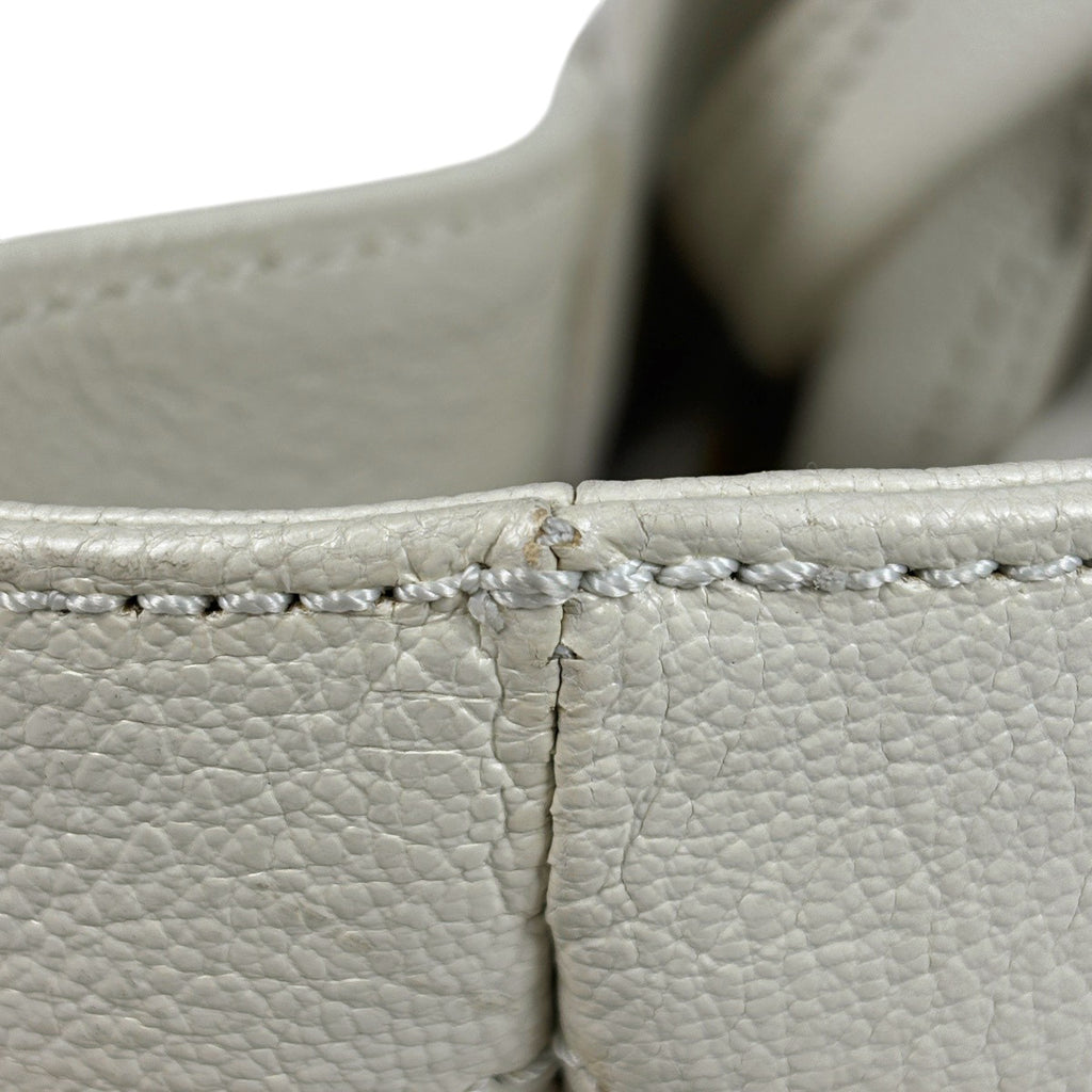 シャネル ココマーク トートバッグ パンチング ハンドバッグ トートバッグ レザー アイボリー レディース 【中古】brbag